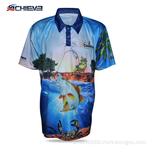 wholesale custom sublimated fishing shirts